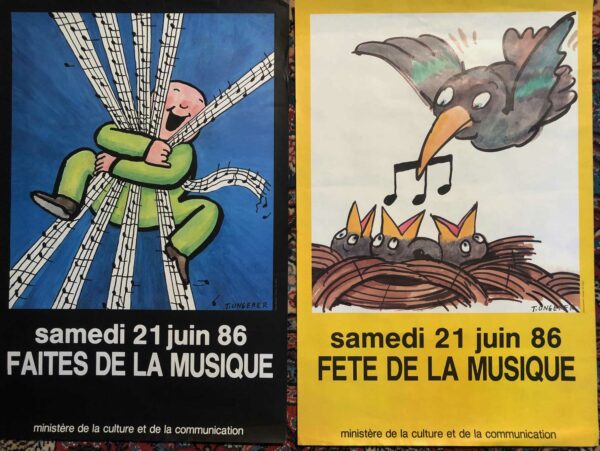L'affiche officielle de la Fête de la Musique 1986