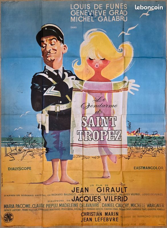 Affiche cinéma Le gendarme de Saint Tropez