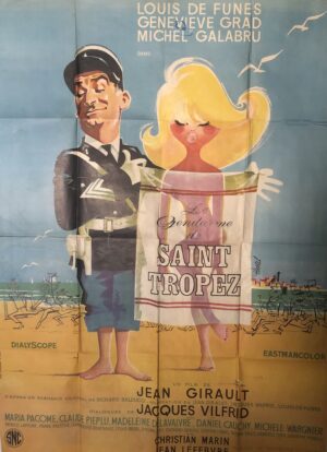 Affiche cinema le gendarme de Saint Tropez