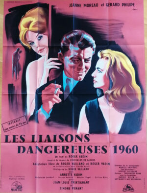 LIAISONS DANGEREUSES 1960 affiche cinema originale 160x120 jeanne moreau