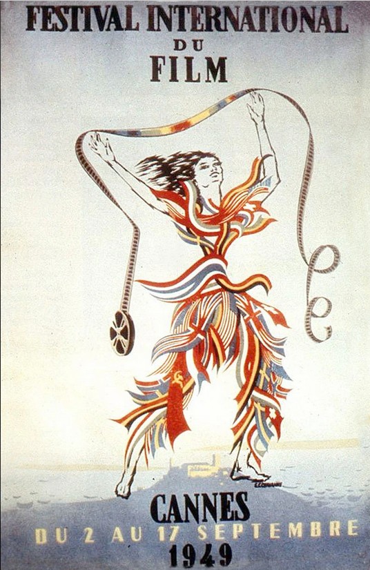 Affiche Festival de Cannes 1949 Affiche Festival de Cannes 1949