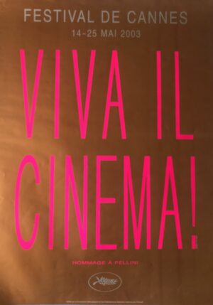 Affiche Festival de Cannes 2003