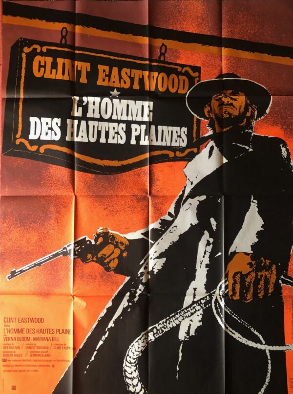 Affiche cinéma l homme des plaines hautes
