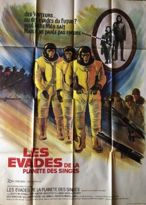 Affiche cinéma Les Évadés de la Planète des Singes