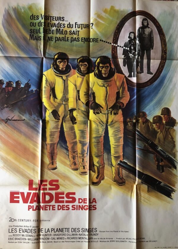 Affiche cinéma Les Évadés de la Planète des Singes