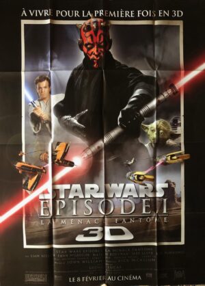 Affiche cinéma Star Wars Épisode I : La Menace Fantôme 3D