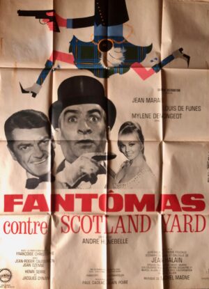 Affiche cinéma Fantômas contre Scotland Yard