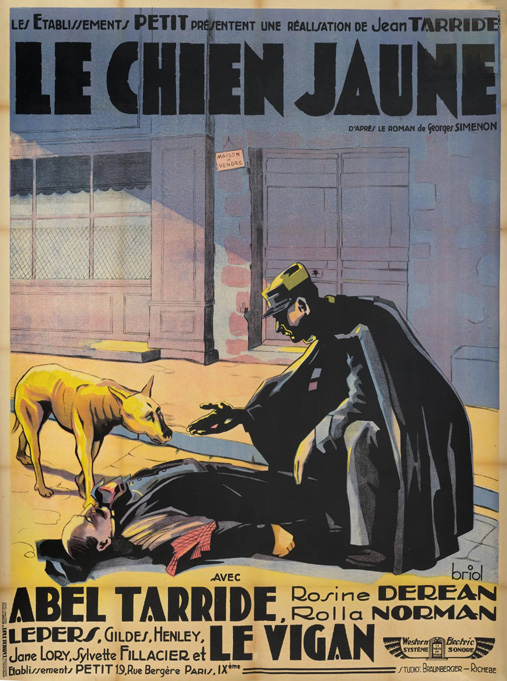 affiche cinema Le Chien jaune